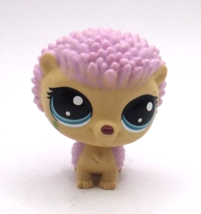 Littlest Pet Shop Authentic Pink Cream Hedgehog Blue Eyes - $6.95