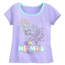 Disney Ariel and Flounder Ringer Tee for Girls Size S (5/6) Purple - $10.33+