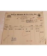 Vintage Phillip Morris &amp; Company Receipt from August 24 1945 Ephemera Ohio - £9.75 GBP