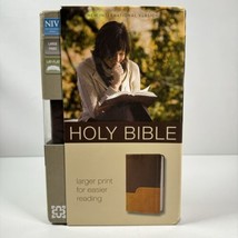 Zondervan Bible NIV Large Print Italian DuoTone Chocolate Amber NIB - £15.81 GBP