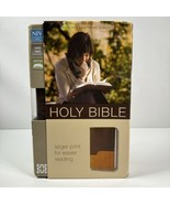 Zondervan Bible NIV Large Print Italian DuoTone Chocolate Amber NIB - $27.15 CAD