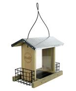 Wild Wings WWGF2-DECO Galvanized Weathered Cedar Bird Hopper Feeder - $84.48 CAD