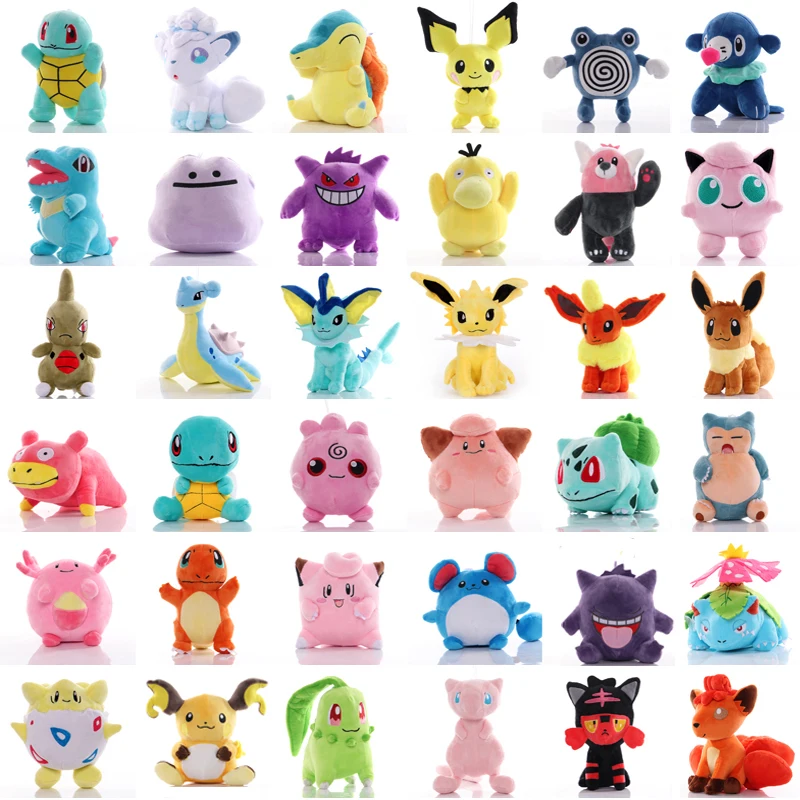 41 Styles 15-25cm TAKARA TOMY Pokemon Pikachu Plush Toys Mewtwo Charizar Lapras - £14.36 GBP+