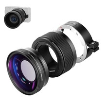 NEEWER Wide Angle Lens Compatible with Sony ZV1 Camera, 2 in 1 18mm HD Wide Angl - £109.29 GBP