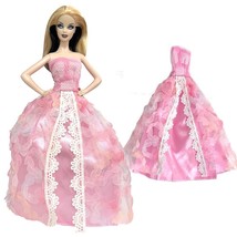 Pink Color Fairy Tale Dress Wedding Party Clothes For Barbie Doll Access... - £10.71 GBP