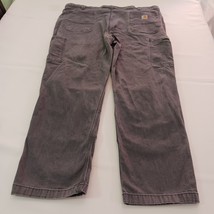 CARHARTT Men's 42x30 Gray DOUBLE KNEE FLEX Carpenter Pants CANVAS 102802-029 image 11