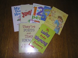 Lot of Small Cereal Box Promotions &amp; Scholastic Poetry &amp; Rhyming Dictionary - £7.80 GBP