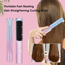   Brush Straightening Brush HotElectric Heating Comb Men Beard  - £30.76 GBP