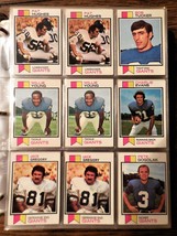 1973 &amp; 1972 Topps Football New York Giants 39 Card Set Lot In Sleeves - £29.26 GBP