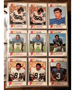 1973 &amp; 1972 Topps Football New York Giants 39 Card Set Lot In Sleeves - £29.33 GBP