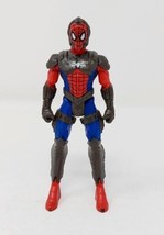 Spider-man w Armor 4&quot; Action Figure Marvel Hasbro 2010 Cyborg Amazing Sp... - £6.84 GBP