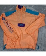 Vintage COLUMBIA With Columbia On The Sleeve Color Block Zip Jacket Size... - $37.74