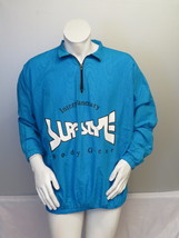 Vintage Surf Style Pullover - Blue Reflective Windbreaker - Men&#39;s XL  - £51.13 GBP