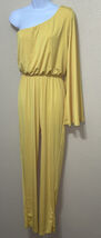 BODY LANGUAGE ONE SHOULDER JUMPSUIT YELLOW SIZE L NEW - $137.61