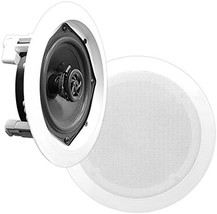 5.25” Ceiling Wall Mount Speakers - Pair Of 2-Way Midbass Woofer, Pyle P... - £43.95 GBP