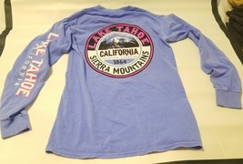 Lake Tahoe California Sierra Mountain Tee Shirt long sleeve retro - $28.99+