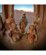 5 Vintage Sears Nativity Figures Italy Shepherd Wiseman Mary Joseph Comp... - £17.94 GBP