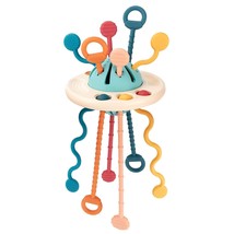 Baby Sensory Montessori Silicone Toy For 6-12 Months, Travel Pull String Toy For - £23.53 GBP