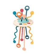 Baby Sensory Montessori Silicone Toy For 6-12 Months, Travel Pull String... - $28.99