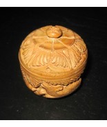 Vintage Art Deco CHINESE ASIAN HAND CARVED Small Jewelry Box - $189.87 MXN