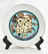 Vintage New Mexico Souvenir Plate Kachina Hot Air Balloon Road Runner Cow Skull - £21.77 GBP