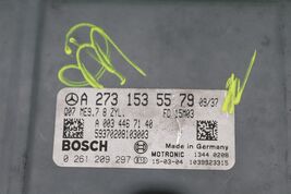 07 Mercedes M273 5.5L V8 Engine Computer ECU PCU PCM A2731535579, ESL & KEY /FOB image 2
