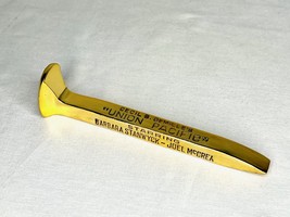 Union Pacific Transcontinental Railroad Gold Spike, Gold Plated Solid Metal - £39.51 GBP
