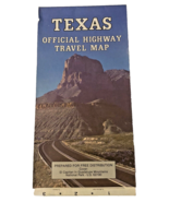 Texas Official Highway Travel Map 1980s Fold Out Brochure Art Frameable ... - $25.35 CAD