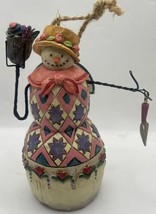 Jim Shore heartwook Creek Small Ornaments Snowman Gardener Flower Shovel... - $12.99