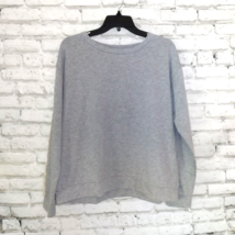 Flora Nikrooz Sweatshirt Womens XL XLarge Gray Crochet Lace Boho Loungewear - €17,24 EUR
