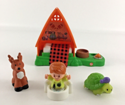 Fisher Price Little People Cabin Playset Musical Campsite Fire Light Fig... - £19.57 GBP