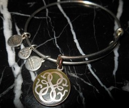 Alex And Ani Path Of Life Charm Rafaelian Silver Shiny Bracelet Rare - $10.89