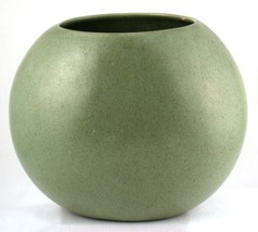 Haeger Pottery Oval Vase Speckled Sage Green Matte Finish Planter - £15.73 GBP