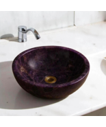 12&quot; Amethyst Crystal Sink – Unique Vessel Sink Bowl for Bath Decor / Was... - $12,148.04 MXN