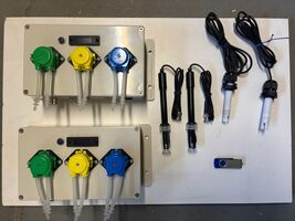 3 Channel Peristaltic Dosing Pump System 12vdc, Arduino. - $495.00