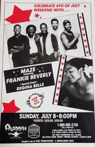 MAZE Frankie Beverly &amp; Regina Belle 4th of July Celebration Aladdin Hotel Poster - £156.31 GBP