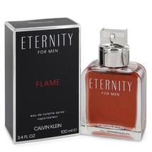 Eternity Flame by Calvin Klein Eau De Toilette Spray 3.4 oz - £27.93 GBP