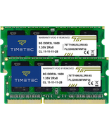 Timetec 16GB Kit(2X8Gb) DDR3L/DDR3 1600Mhz(Ddr3L-1600) PC3L-12800 Non-Ec... - $24.00