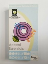 Cricut Accent Essentials Shapes Cartridge Provo Craft Complete in Case - $12.99