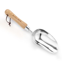 Garden Loose Soil Scoop, Stainless Steel Hand Shovel Spade With Wood Han... - $28.99