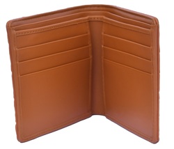 Gorgeous Crocodile Tawny Brown Horn Back Card Slots Real Leather Wallet - $179.99