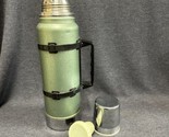 Stanley Aladdin Green Vacuum Bottle Thermos A-944C 1 Quart Made in USA V... - $17.82