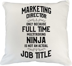 Make Your Mark Design Cool Marketing Director White Pillow Cover for Head Office - £19.43 GBP+