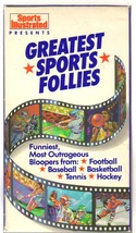 Greatest Sports Follies (Vhs, 1990) Bloopers, Great pre-game Show Party Tape Oop - £4.80 GBP