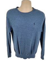 Polo Ralph Lauren Washable Merino Wool Sweater Blue Pony Mens Small - $27.67