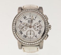 Carl F.Bucherer Patravi Chronodate Donna Orologio Automatico W/Diamond Lunetta - £5,545.23 GBP