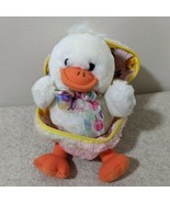Easter White w/ Multi-color Bow Chick w/ Pastel Egg Stuffed Animal - Used - $6.57 CAD