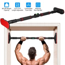 Pull Up Bar For Home Doorway Gym Heavy Duty Chin Up Bar 2.7ft-4.1ft Adjustable - £48.33 GBP