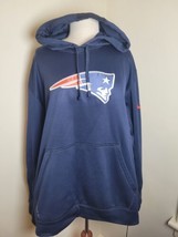 NFL New England Patriots Football blue hoodie pullover 2XL Men&#39;s Nike - £17.05 GBP