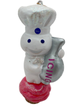 Vintage 90s Pillsbury Dough Boy Christmas Ornament Icing Cupcake - £10.31 GBP